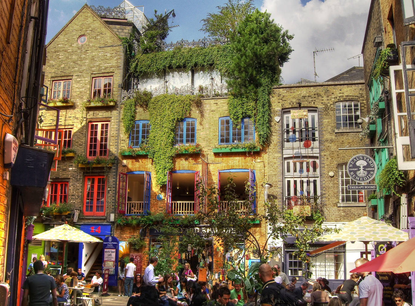 Neal's Yard, en Covent Garden (Londres, Inglaterra).