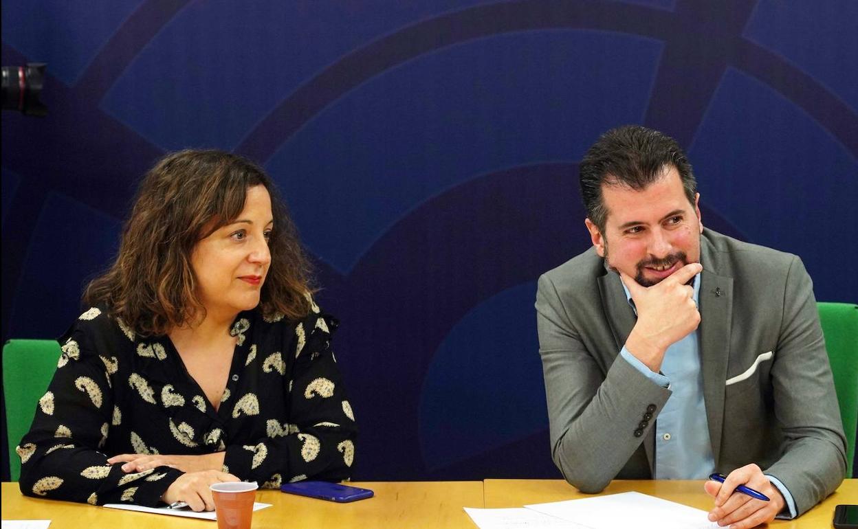 Iratxe García y Luis Tudanca. 