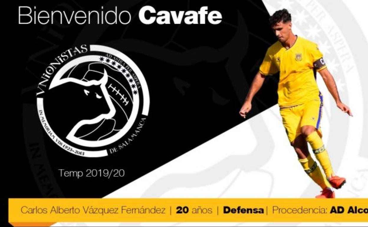 El central Cavafe, quinto fichaje de Unionistas en el mercado invernal