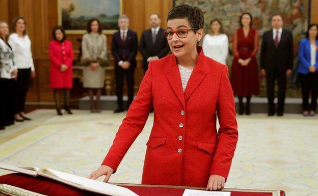 Arancha González Laya en la toma de posesión.