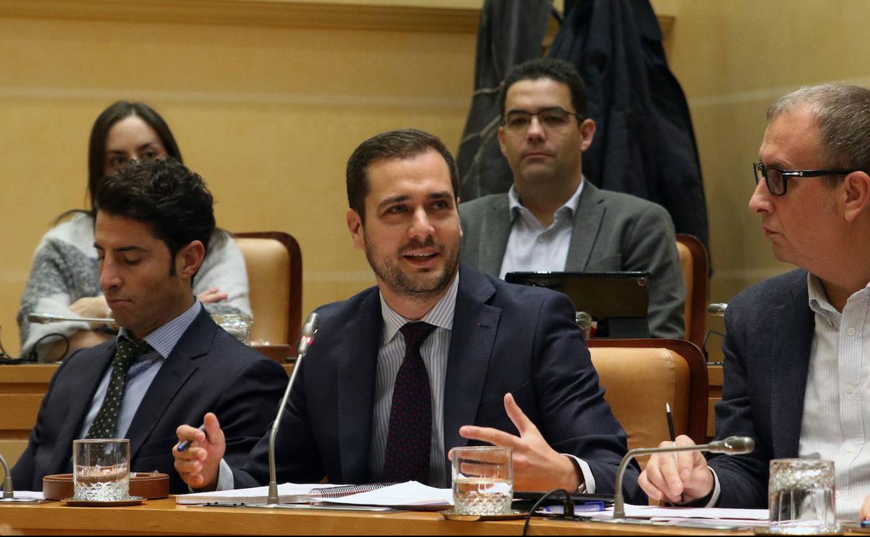 Pablo Pérez, durante un pleno del Ayuntamiento.