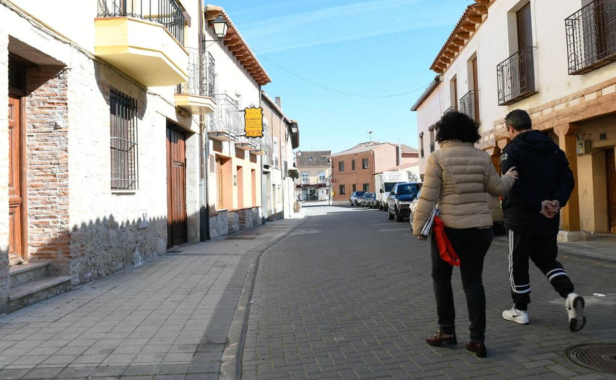 Una calle de Traspinedo.