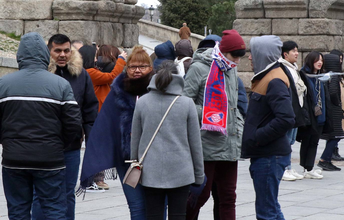 Jornada de intenso frío en Segovia 