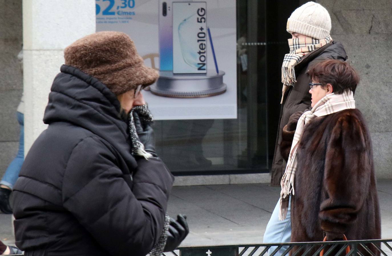 Jornada de intenso frío en Segovia 