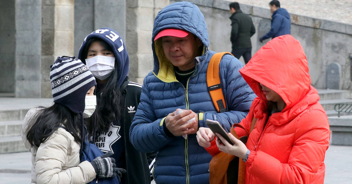 Jornada de intenso frío en Segovia 