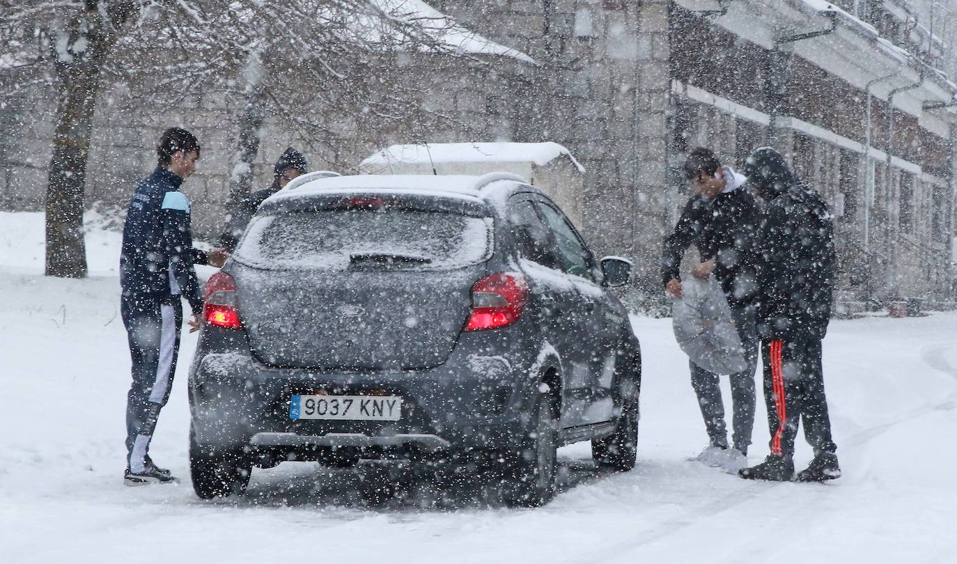 Nieve en la provincia de Segovia