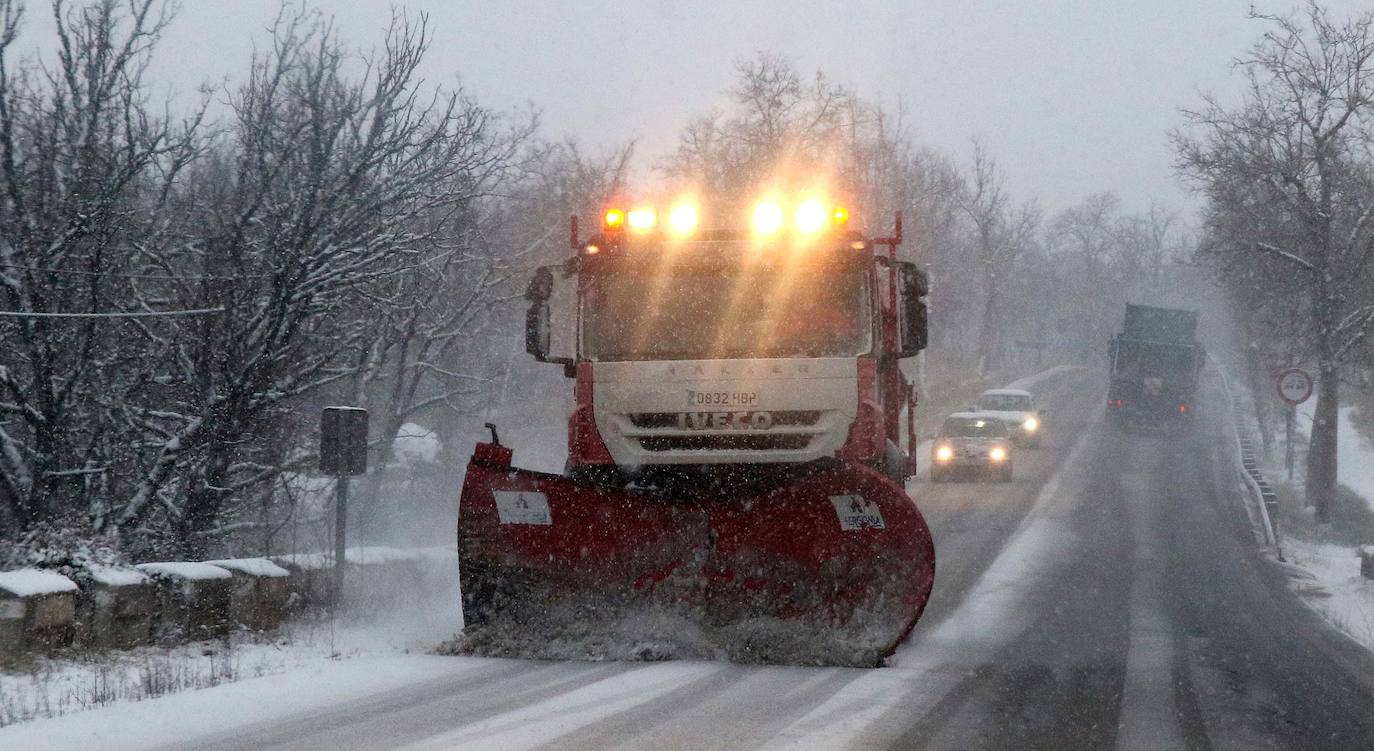 Nieve en la provincia de Segovia