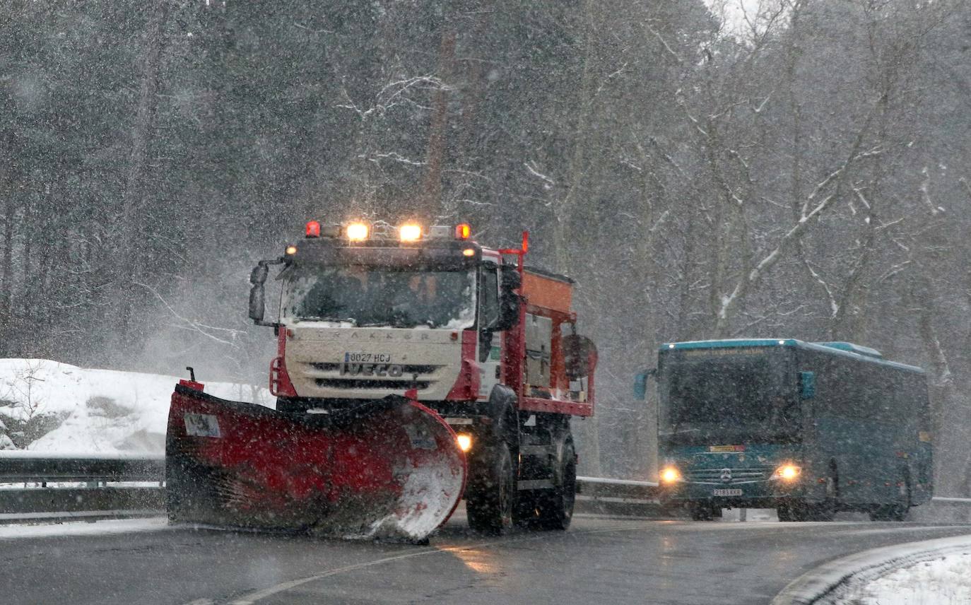 Nieve en la provincia de Segovia