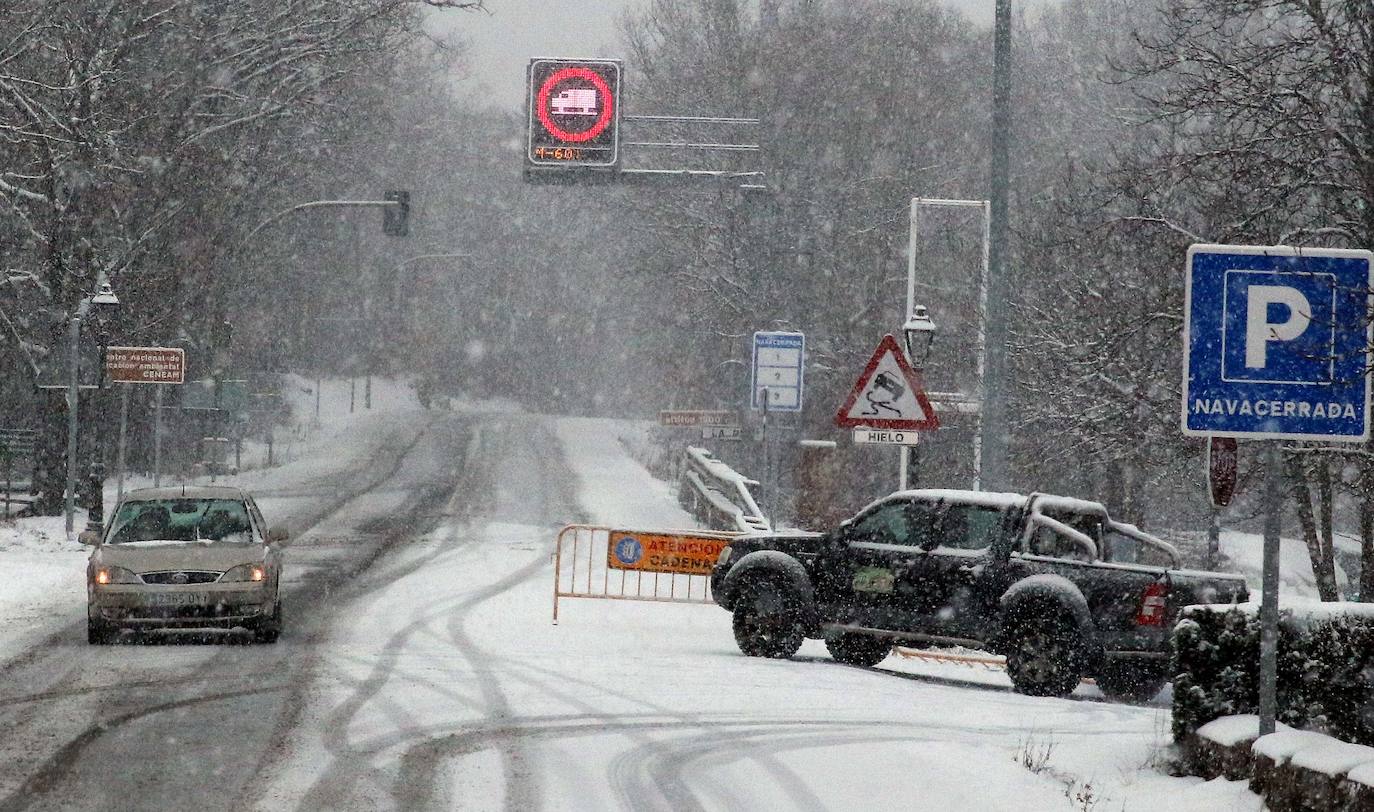 Nieve en la provincia de Segovia