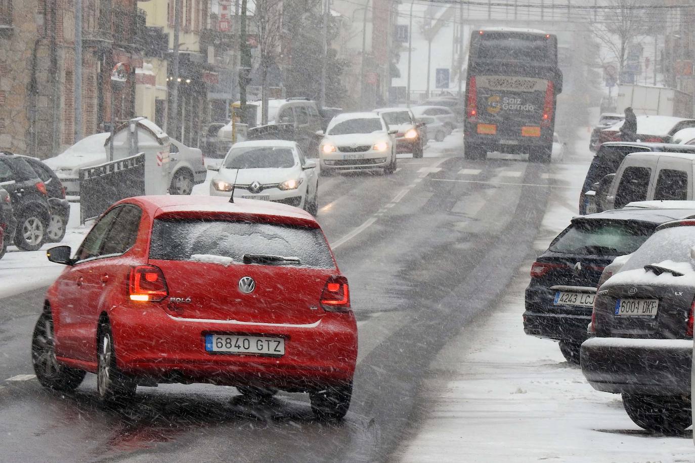 Nieve en la provincia de Segovia