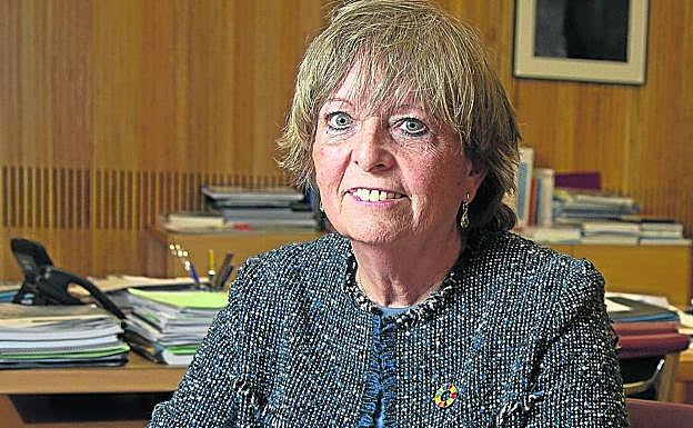 Cristina Danés, presidenta de la CHD, durante la entrevista concedida a El Norte. 