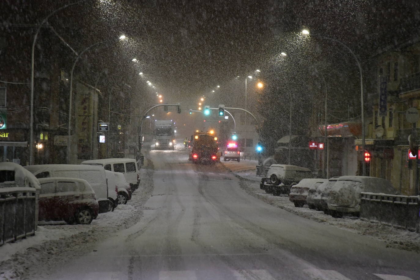 Intensas nevadas en El Espinar.