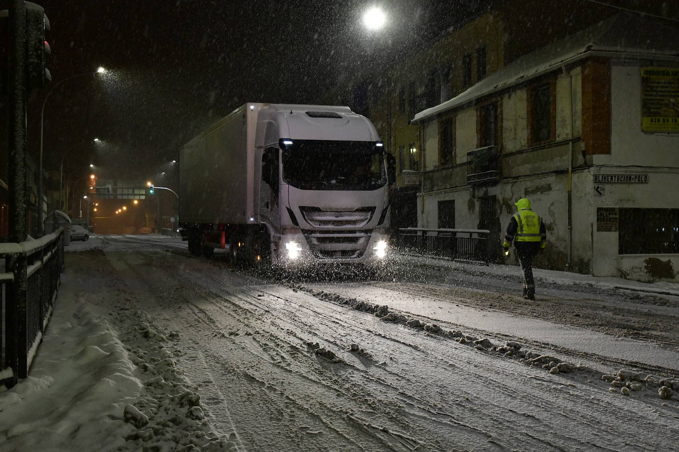 Intensas nevadas en El Espinar.