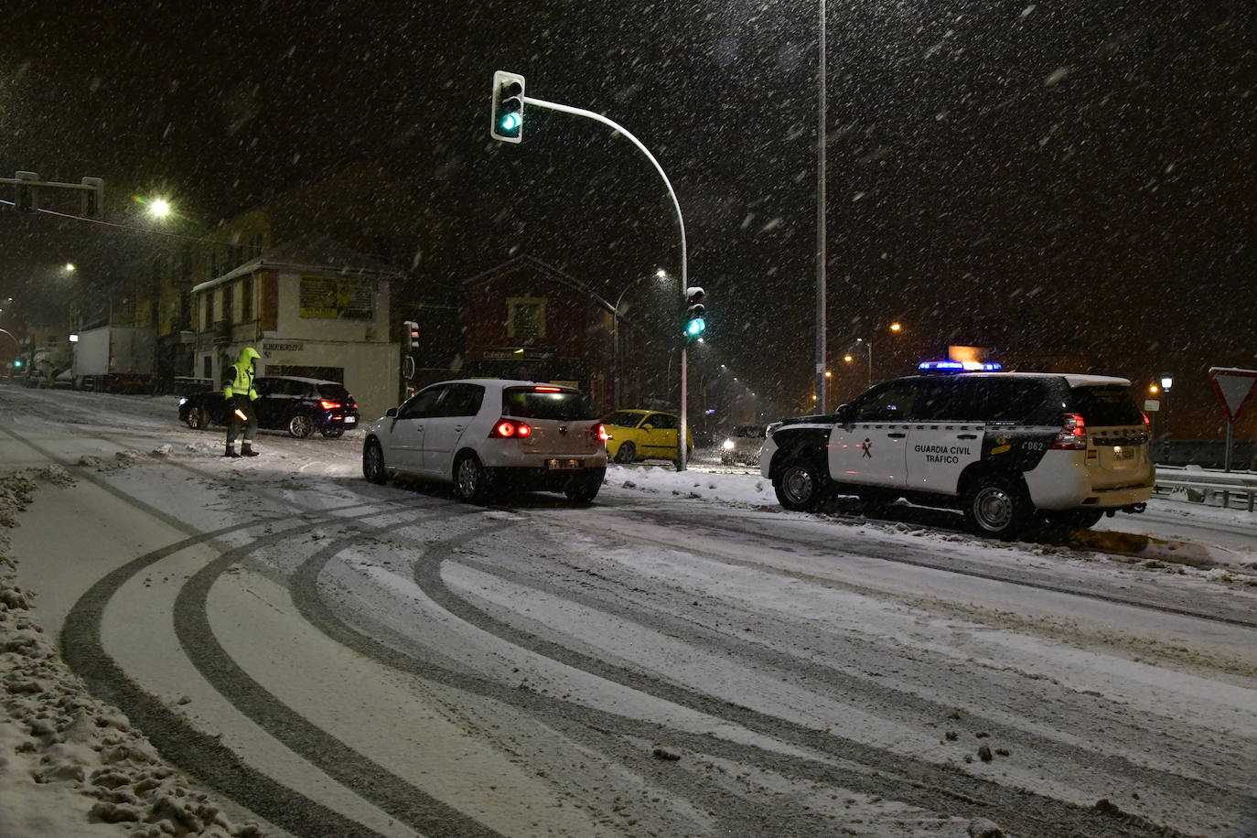 Intensas nevadas en El Espinar.