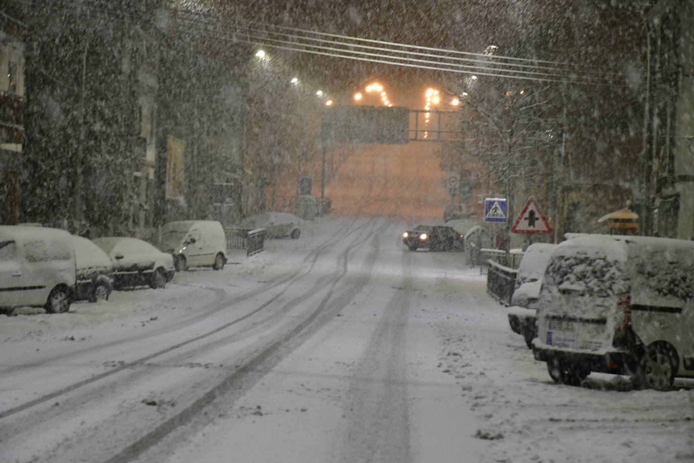 Intensas nevadas en El Espinar.