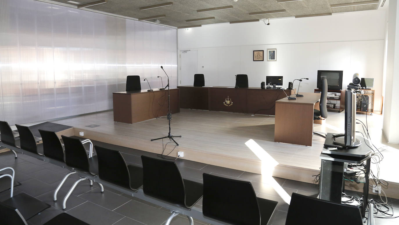 Sala de vistas de la Audiencia. 