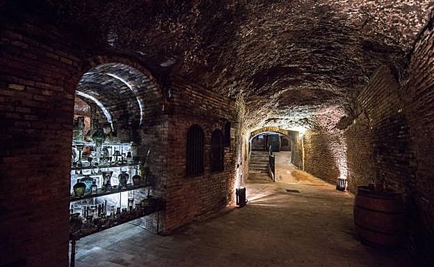 Una de las bodegas subterráneas de Rueda