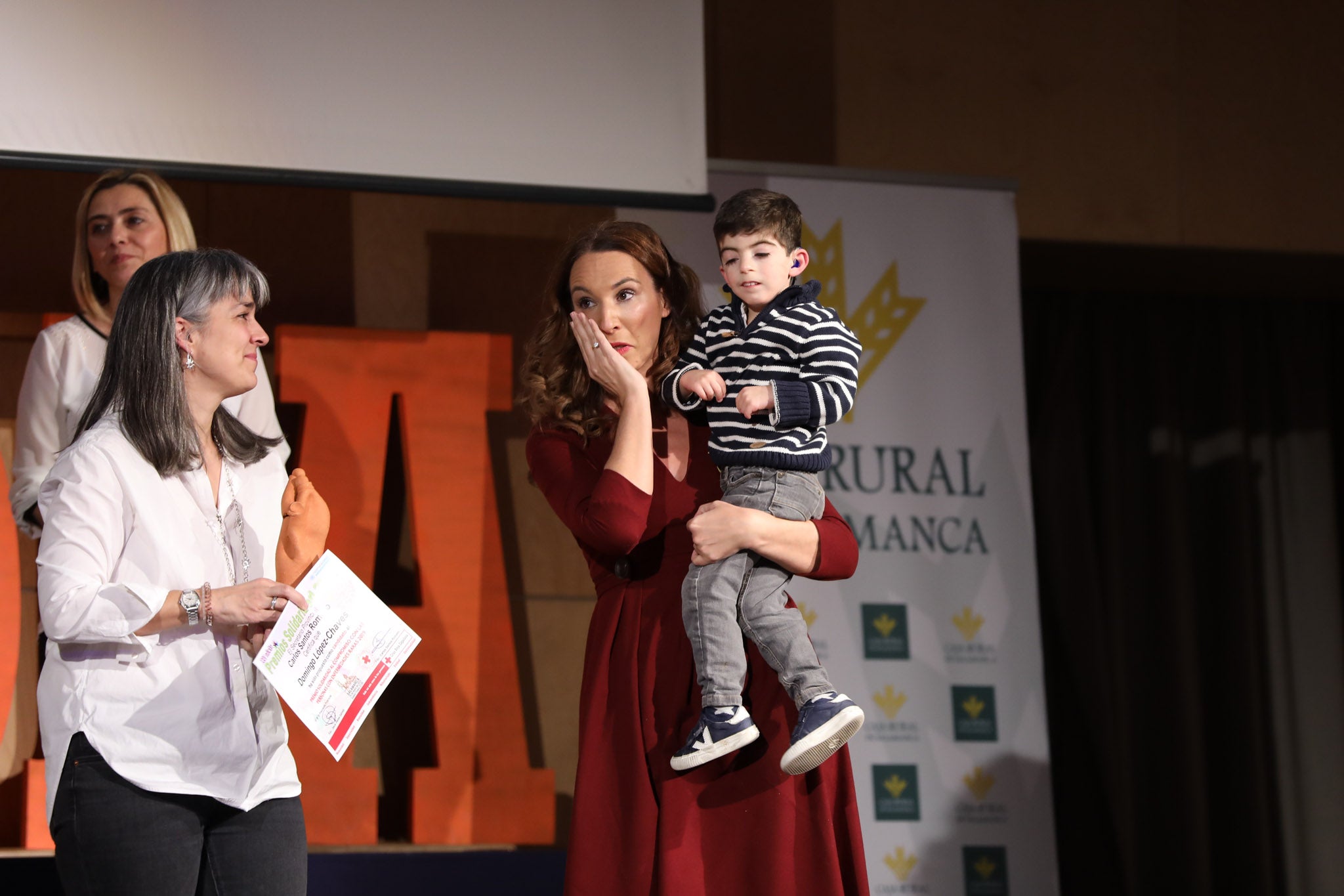 Cruz Roja Salamanca celebró ayer una accidentada XXIV edición de sus Premios Solidaridad. La gala, que fue interrumpida por una alerta de incendio que se quedó en un susto, fue presentada por el periodista y presentador de televisión Javier Gallego.