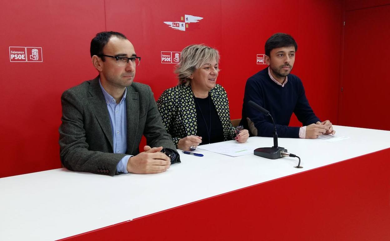 David Serrada, Elena Diego y Francisco Díaz. 