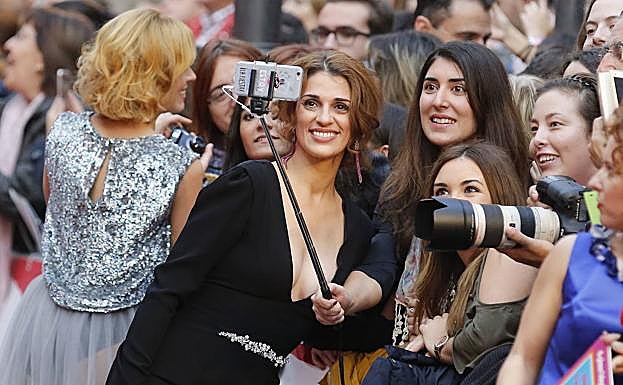 Ruth Gabriel en la inauguración de la Seminci de 2016. 