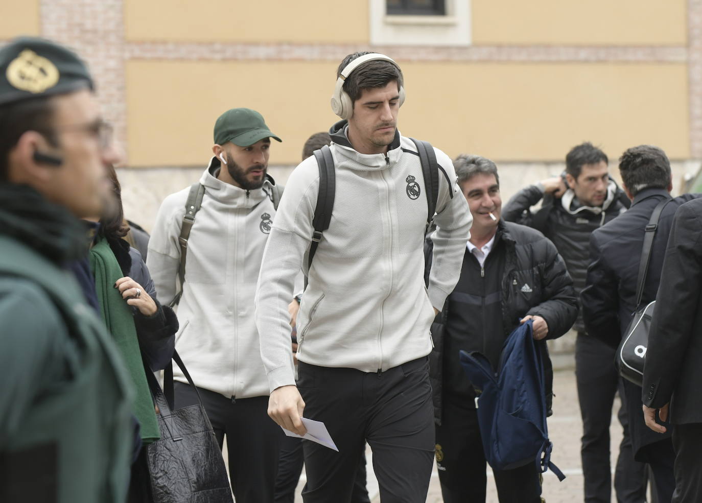 Fotos: La llegada del Real Madrid a su hotel en Valladolid