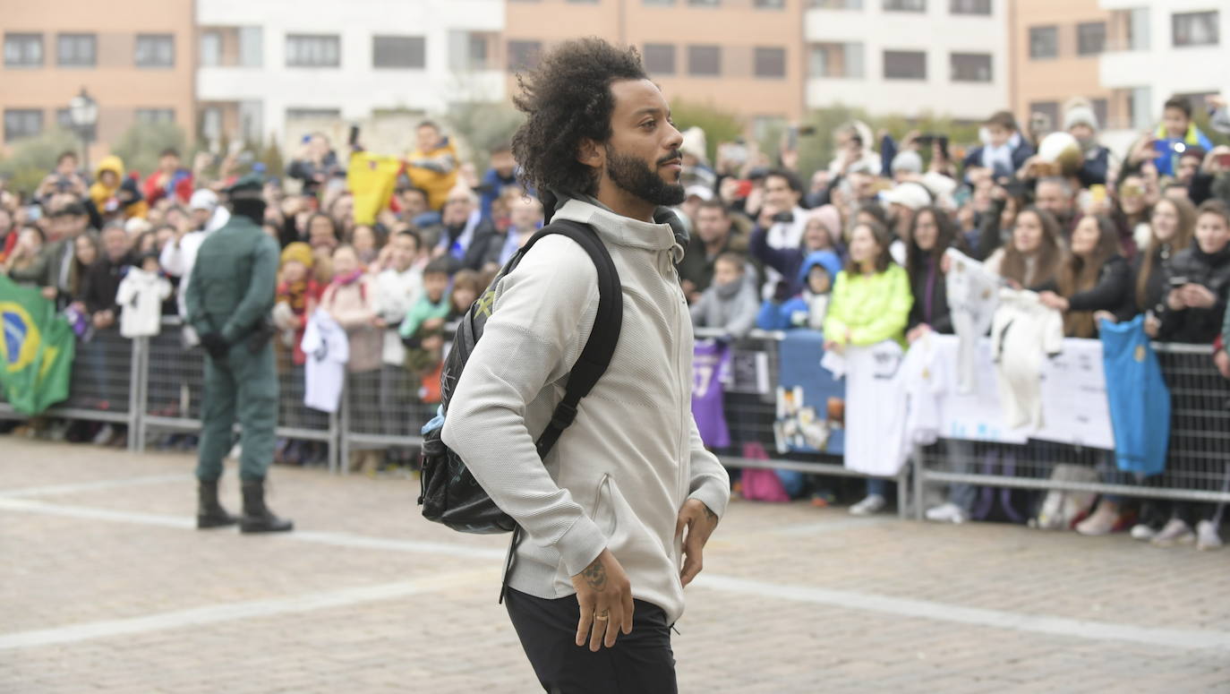 Fotos: La llegada del Real Madrid a su hotel en Valladolid