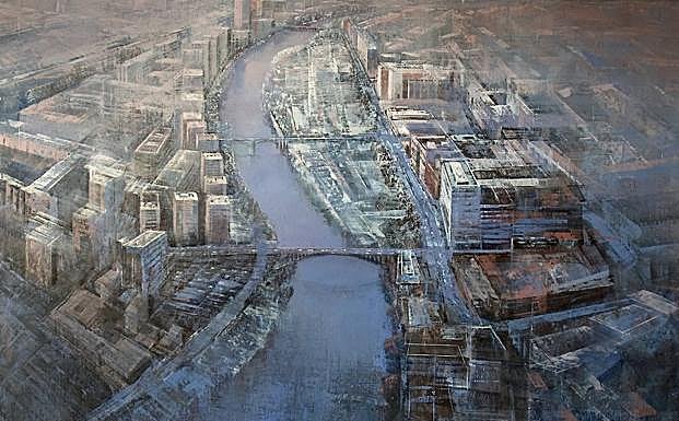 El lienzo 'Invierno', de Miguel Santos. 