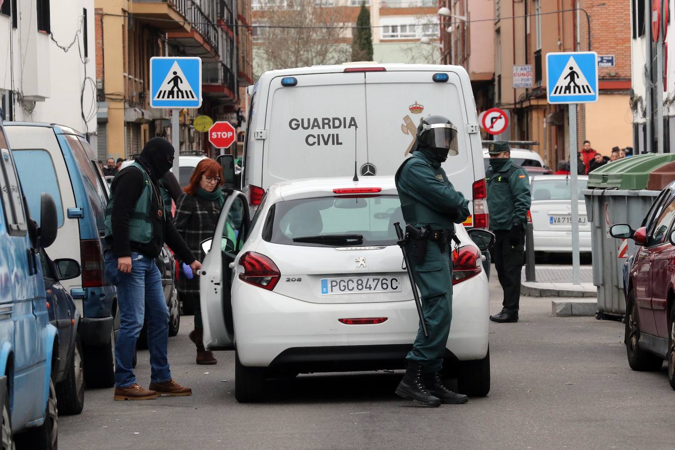 Operación contra el tráfico de drogas y armas en Valladolid.