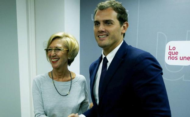 Rosa Díaz y Albert Rivera. 