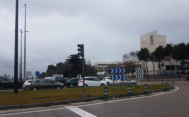 El cruce de San Agustín entre la ronda interior y la carretera de Madrid. 