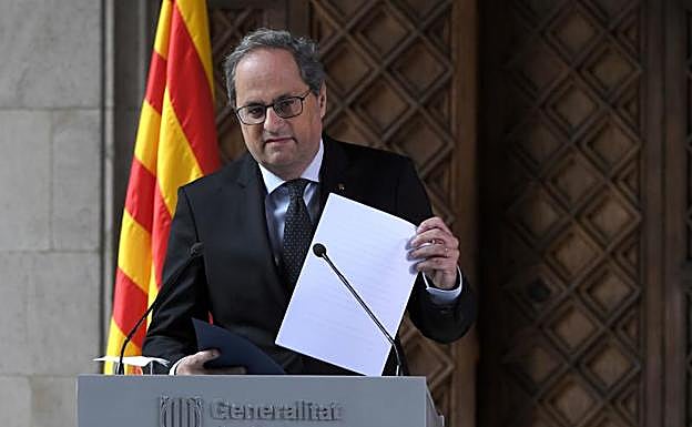 Torra finiquita su mandato y convocará elecciones tras aprobar los presupuestos