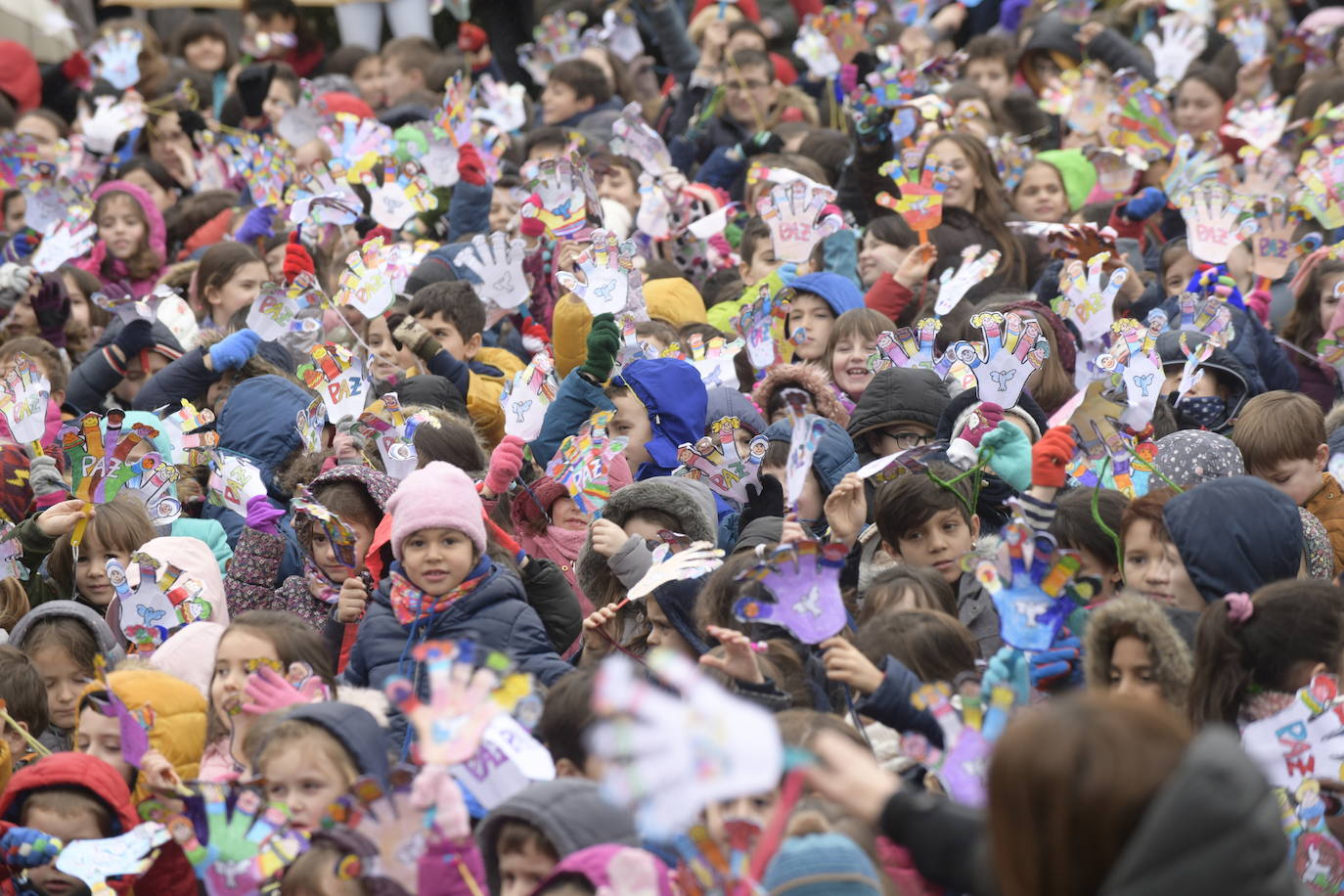 Celebración del Día de la paz en La Victoria.