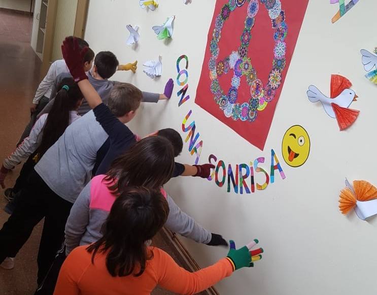 Día de la Paz en el colegio Padre Hoyos de Torrelobatón