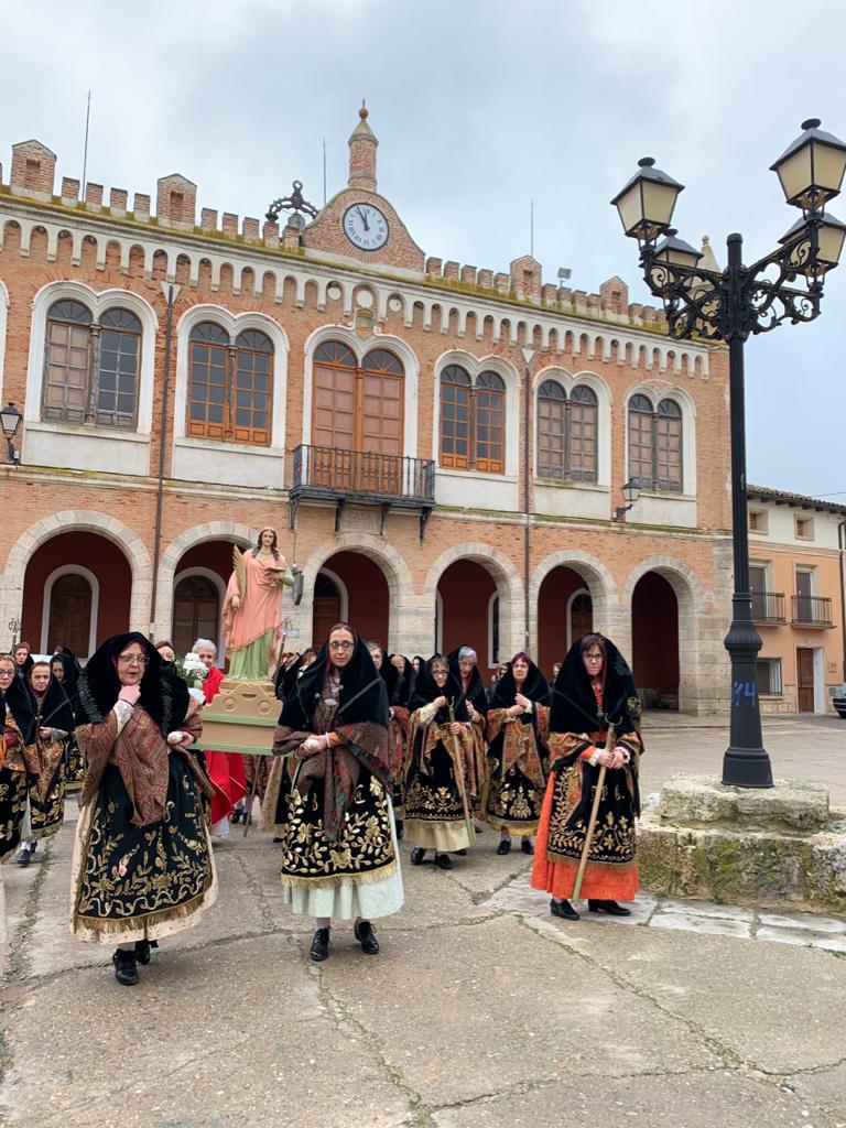 Festividad de las águedas en la localidad vallisoletana de Tiedra. 