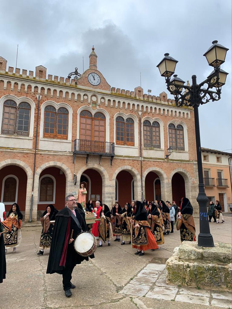 Festividad de las águedas en la localidad vallisoletana de Tiedra. 