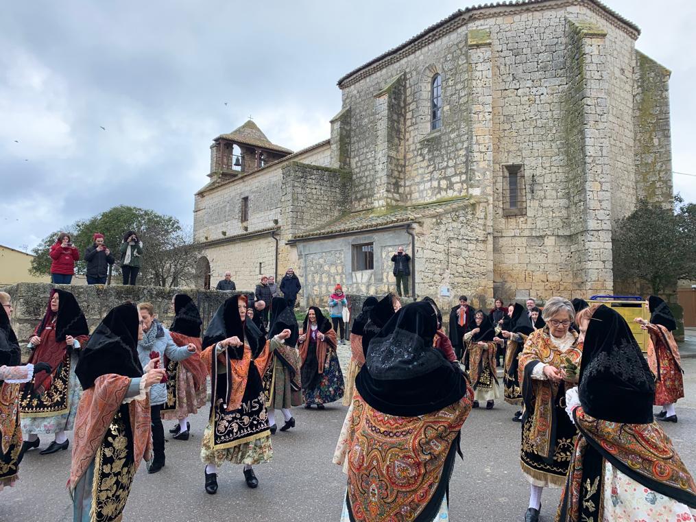 Festividad de las águedas en la localidad vallisoletana de Tiedra. 