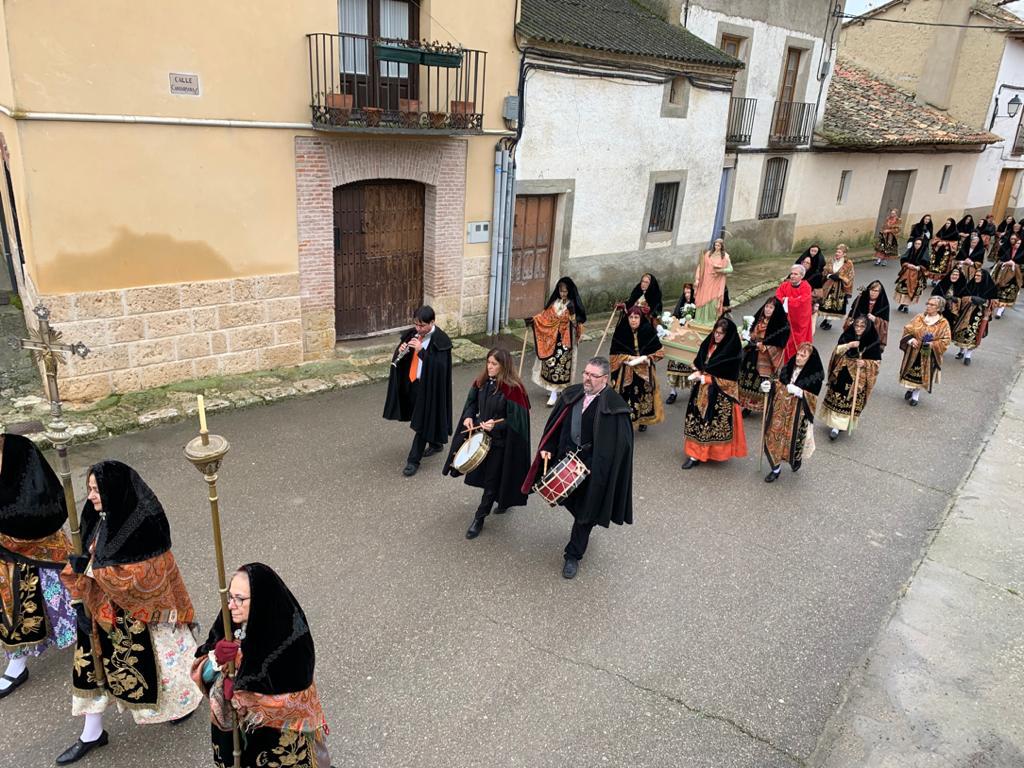 Festividad de las águedas en la localidad vallisoletana de Tiedra. 