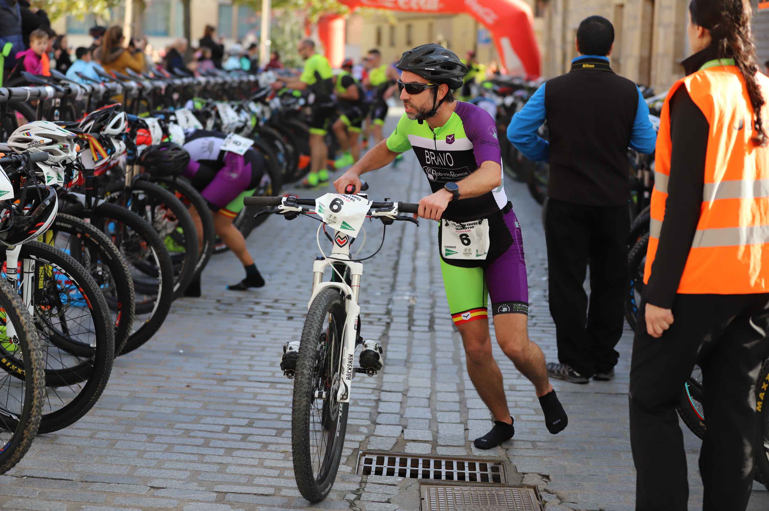 Participantes en el Duatlon de Villamayor. 