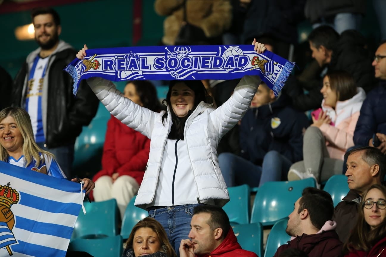 Primera semifinal de la Supercopa femenina de fútbol en el estadio Helmántico de Salamanca entre la Real Sociedad y la UD Levante. 