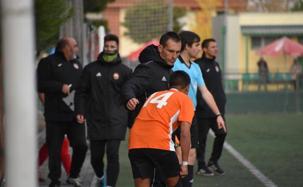 Alberto Serrano, en un partido anterior. 