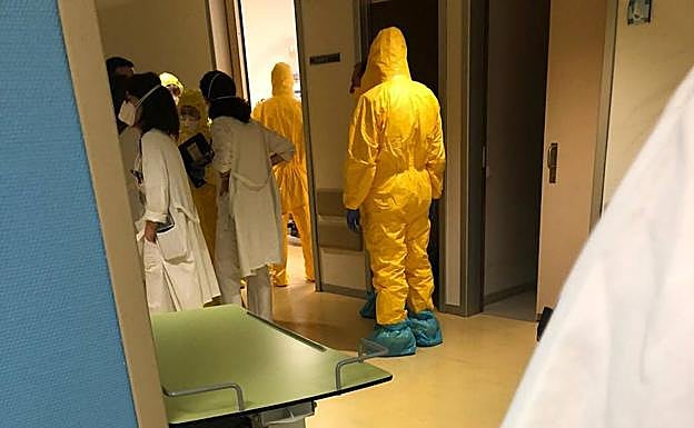 El box de Urgencias del Río Hortega en el que se atendió ayer a la mujer.