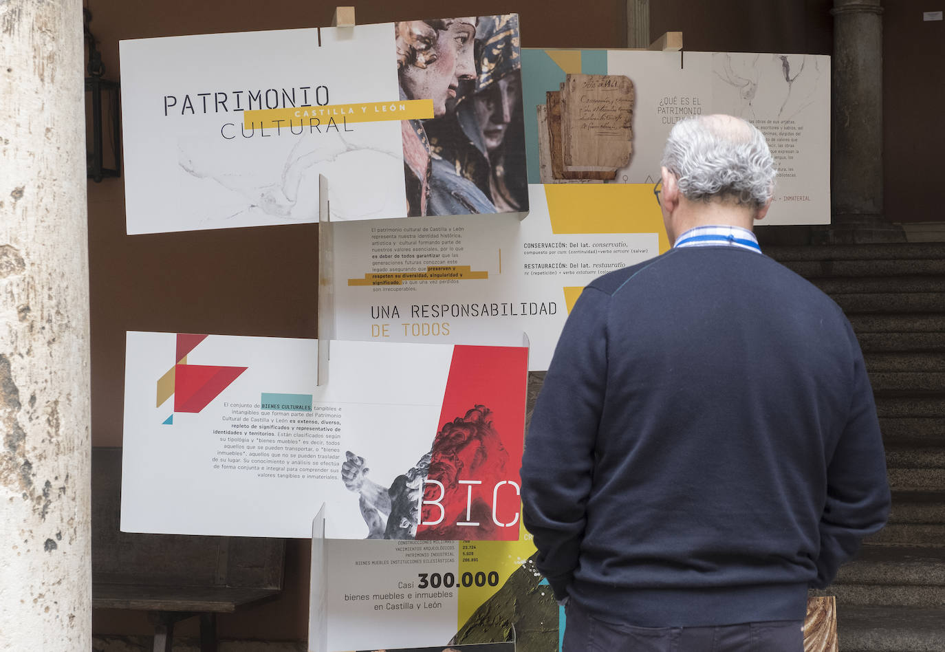 El Palacio de Fabio Nelli, sede del Museo de Valladolid, acoge una exposición sobre el Centro de Restauración de Bienes Culturales de Simancas. 