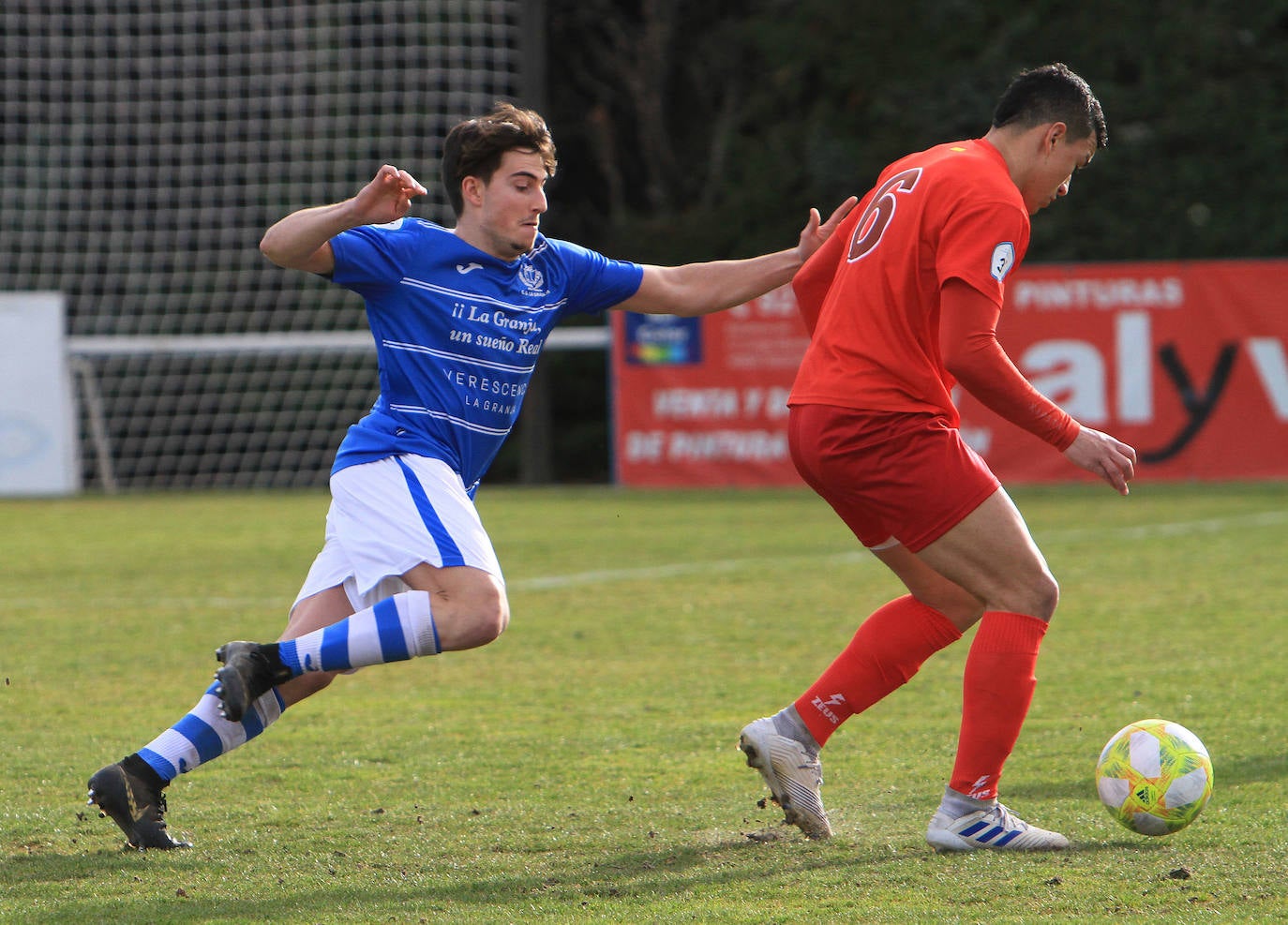 Fotografías del choque entre La Granja y el Real Burgos CF.