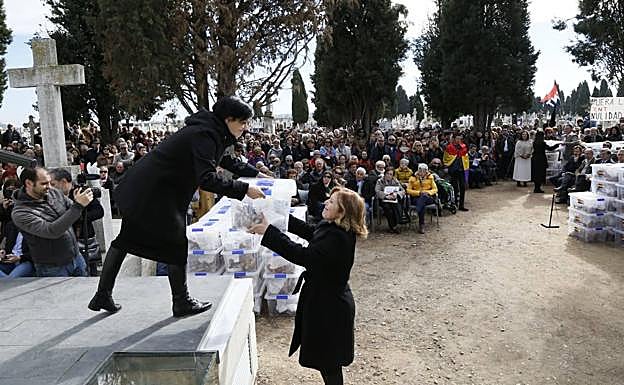 Un momento del memorial. 