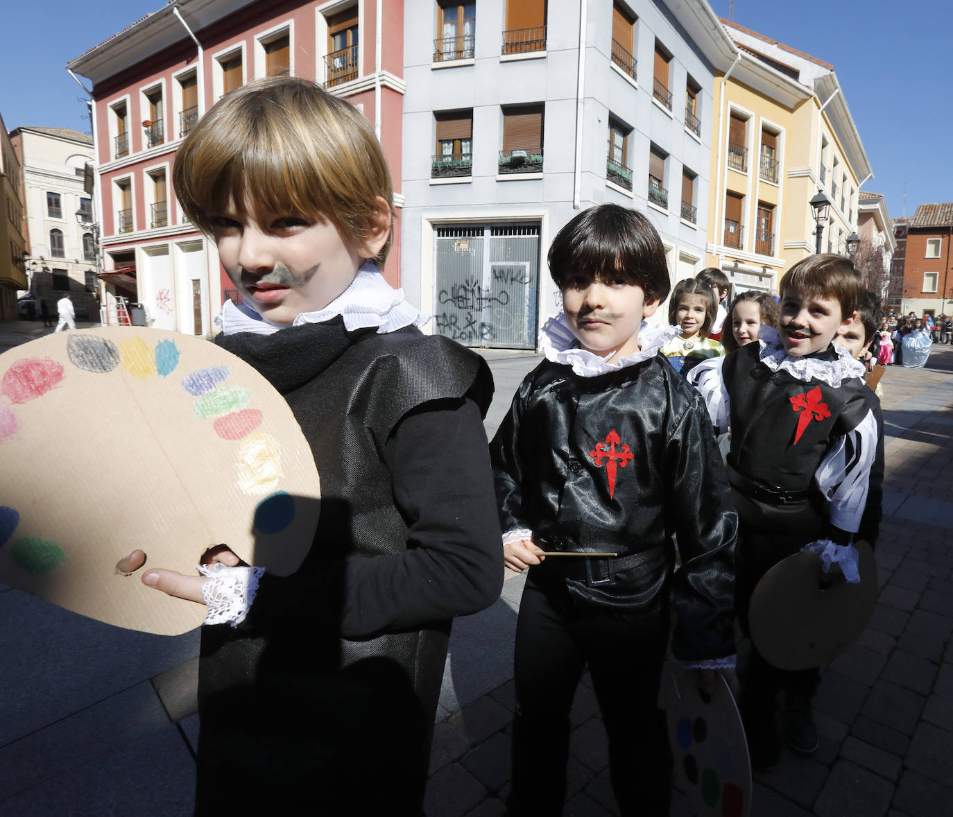 El colegio Jorge Manrique de Palencia vive el carnaval. 