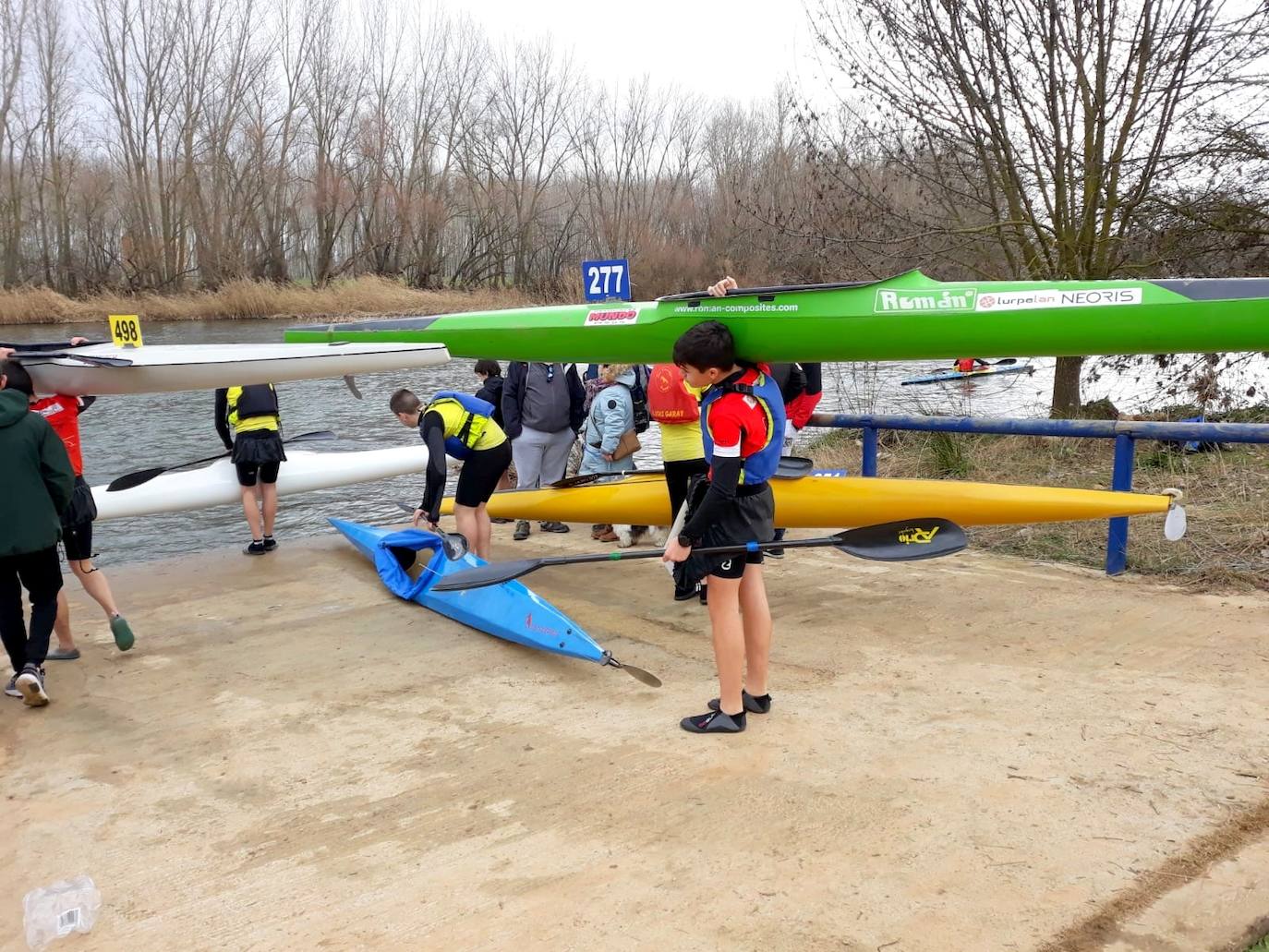 Campeonato Provincial de Piragüismo en Torquemada. 