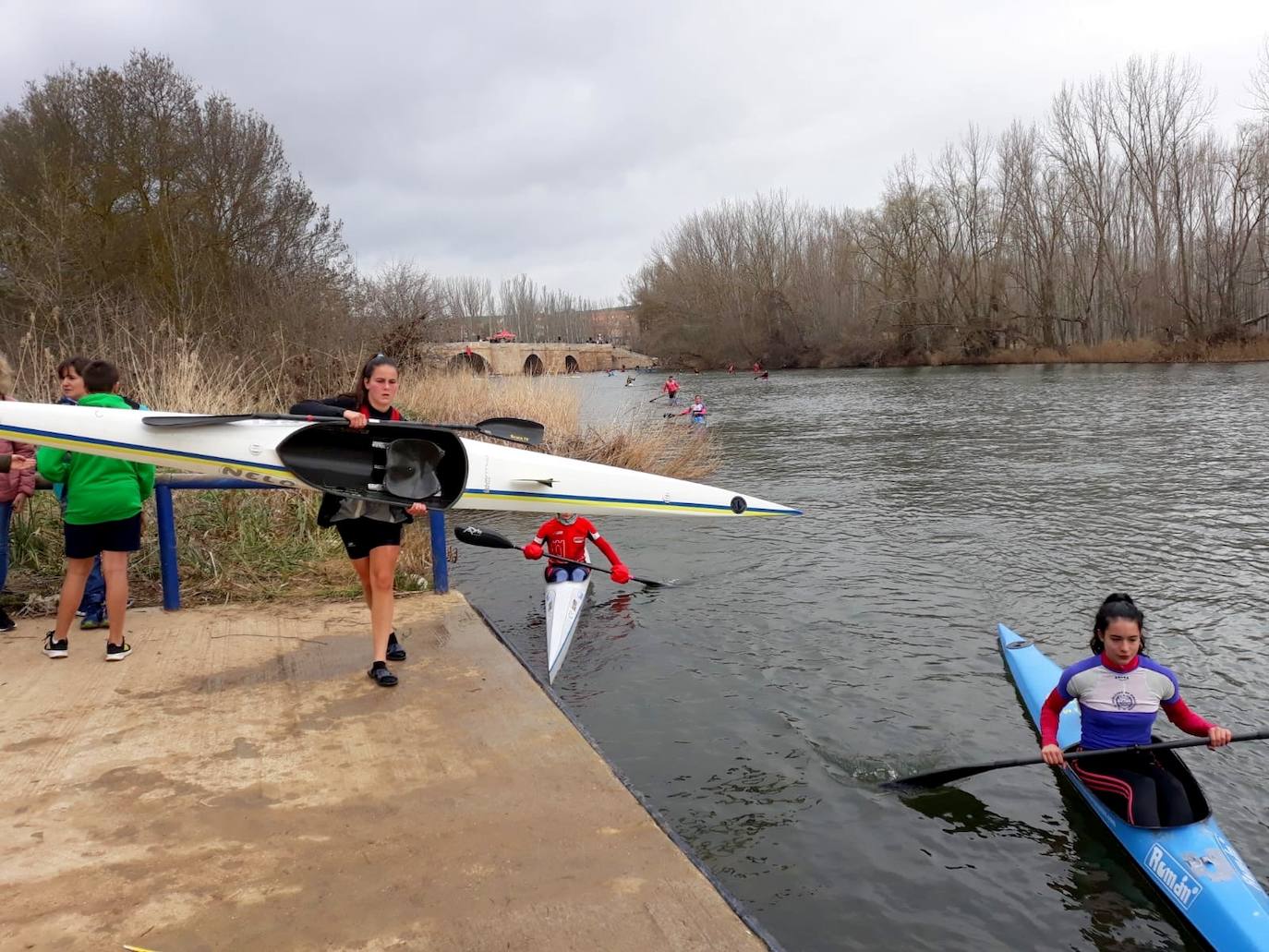 Campeonato Provincial de Piragüismo en Torquemada. 