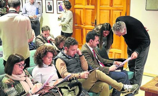 Presentación de la iniciativa en el Ayuntamiento.