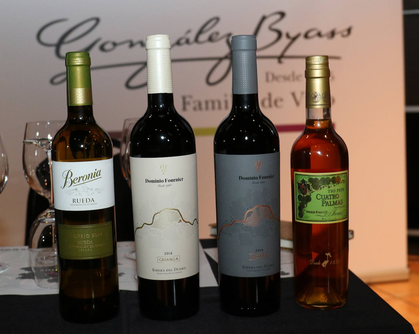 Los cuatro tipos de vino que se cataron