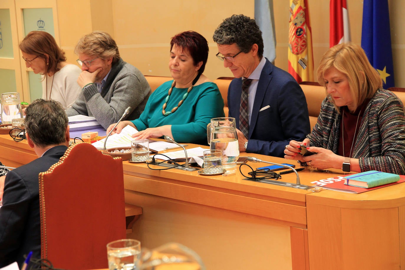 Pleno en el Ayuntamiento de Segovia.